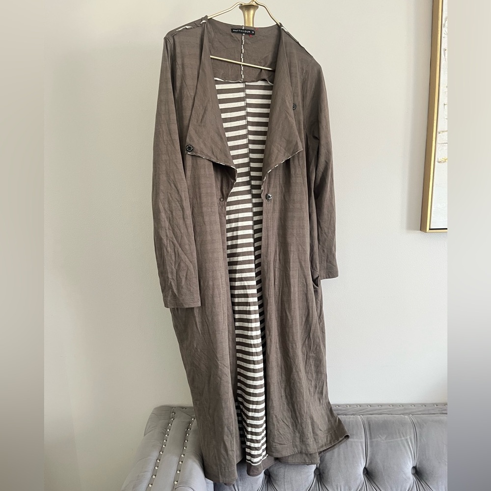 Matthildur minimalist Elegant preppy academy Drape Cardigan size M